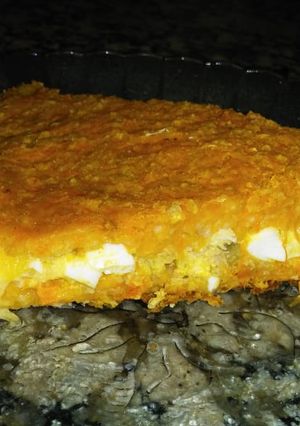 Una foto de Tarta de calabaza y avena
