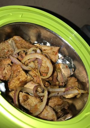 A picture of Pan grilled beef.