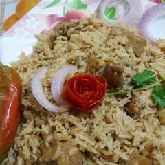 Chicken pulao A picture of Chicken pulao.