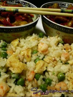 Una foto de Arroz tres delicias