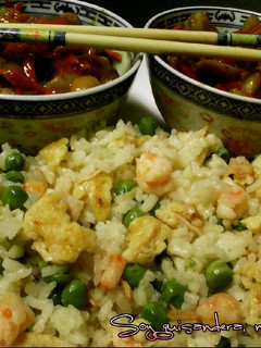Una foto de Arroz tres delicias