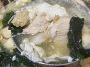 Gambar telur, lobak, enoki