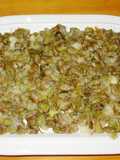 Habas con cebolla