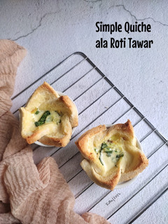 Foto resep Simple Quiche ala Roti Tawar