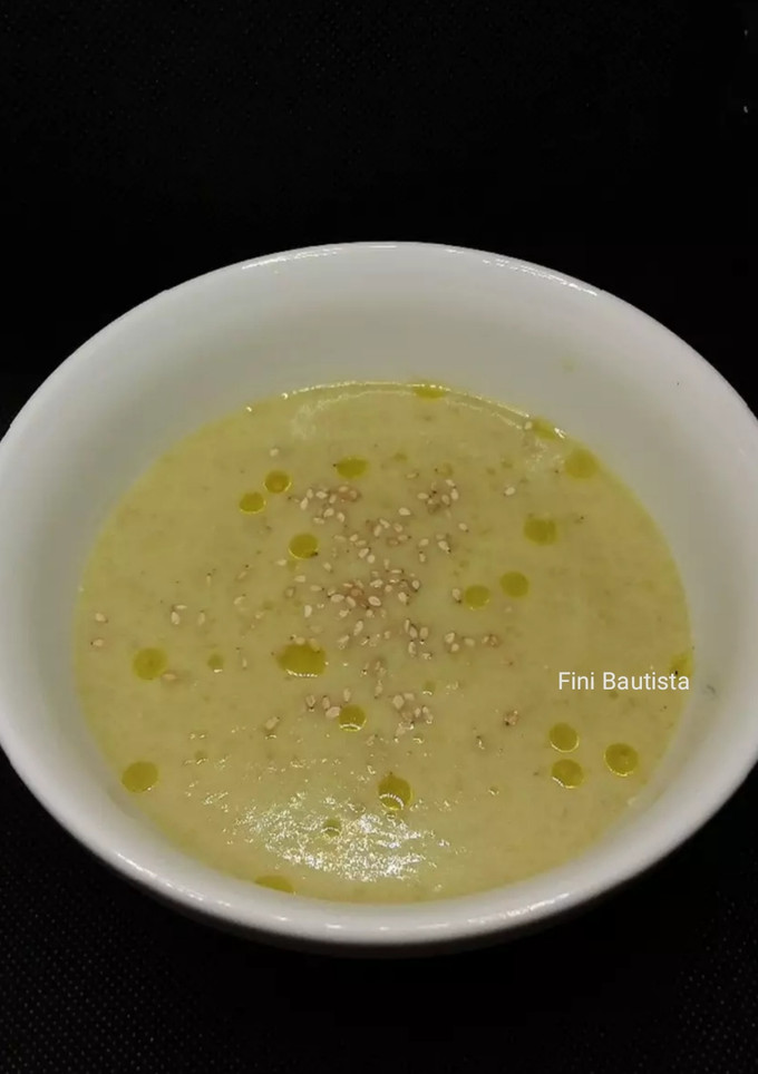 Una foto de Crema de judías y quesitos
