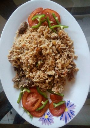 A picture of Beef pilau.