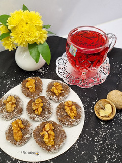 عکسی از دستور خرما ارده سکه ای🥰