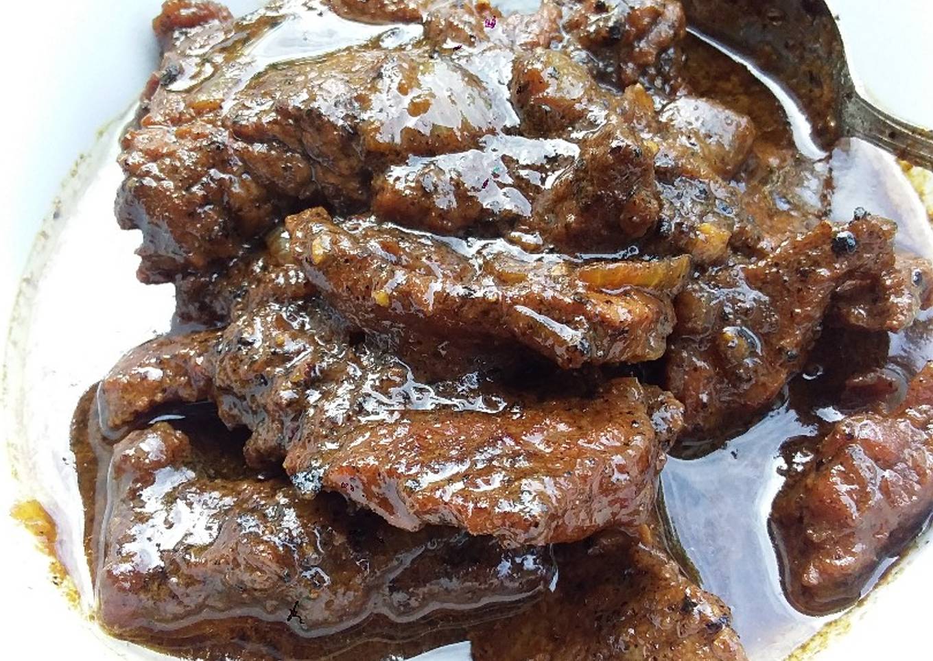 Daging sapi lada hitam simple