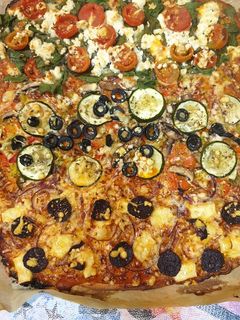 Una foto de Pizza masa fina