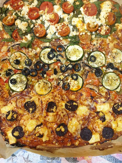 Una foto de Pizza masa fina