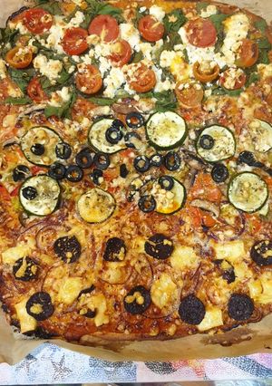 Una foto de Pizza masa fina