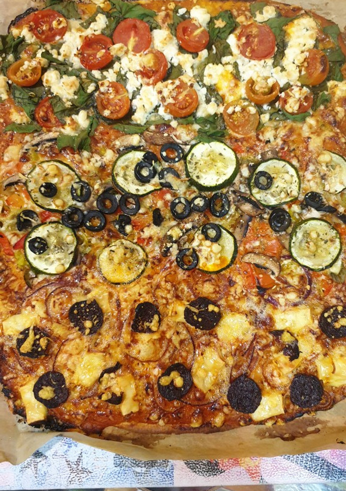 Una foto de Pizza masa fina