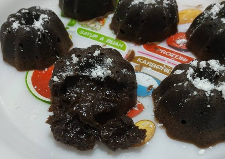 Langkah Mudah untuk Menyiapkan 16. Choco lava lumer yang Lezat