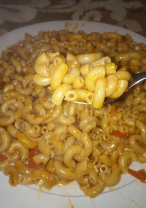 A picture of Jallof macaroni.