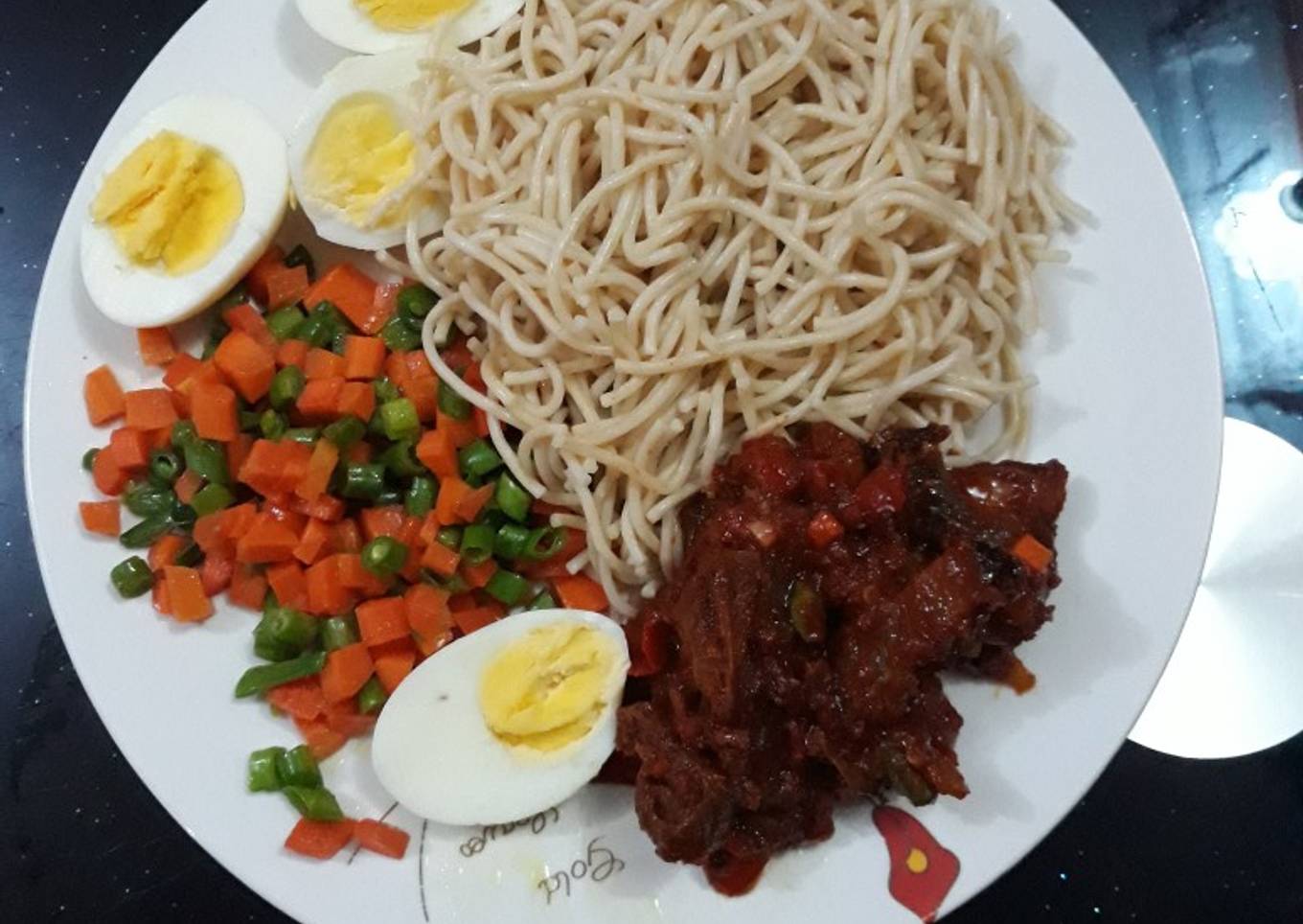 Spaghetti dadi (#abujamoms)