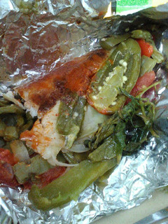 Una foto de Filete de pescado empapelado
