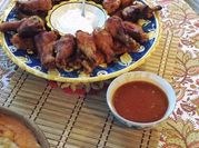 A picture of worcestershire chicken wings
