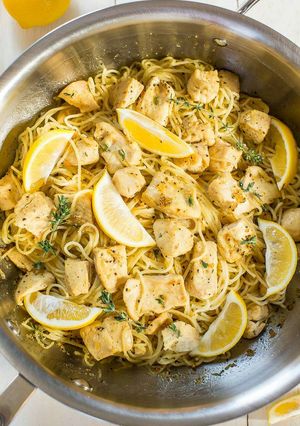 A picture of Honey Lemon Chicken Pasta.