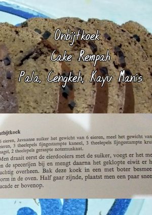 Foto resep Onbijtkoek/Cake Rempah