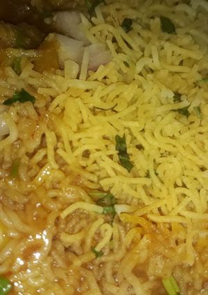 A picture of Ragda Patties.
