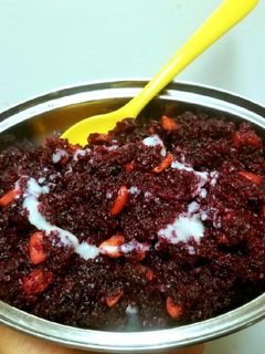 A picture of Beetroot Halwa.