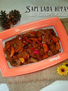 Foto resep Sapi lada hitam ala Xander's kitchen