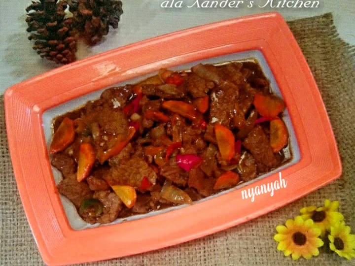 Langkah Mudah untuk Membuat Resep Sapi lada hitam ala Xander&amp;#39;s kitchen yang Bikin Ngiler