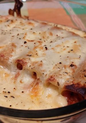 Una foto de Canelones de heura