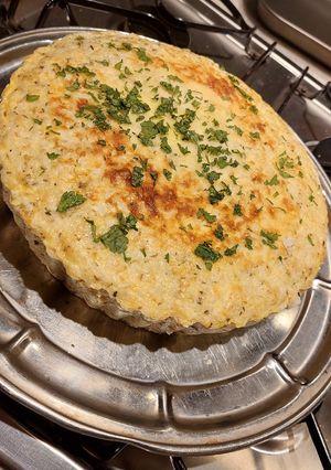 Una foto de TARTA de arroz y atún