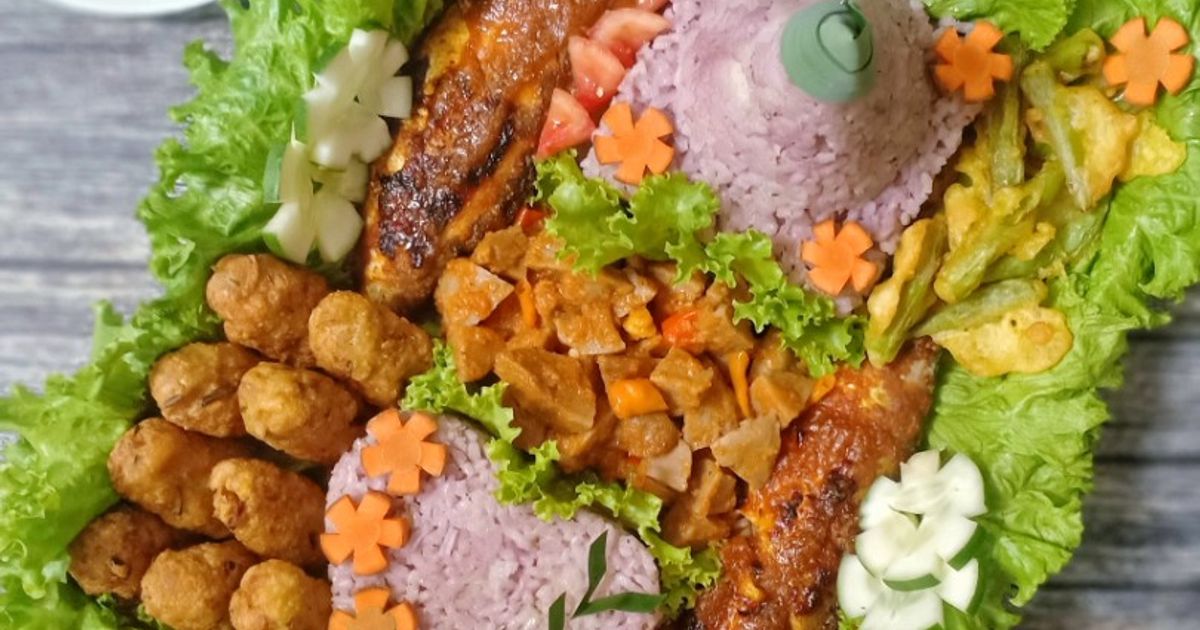 Nasi Uduk Ubi (Tumpengan)