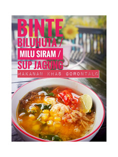 Foto resep Binte biluhuta / milu siram / sup jagung