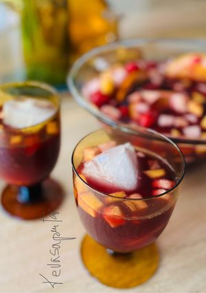 A picture of Sangria 🍑 🍌 🍋 🥝 🍊.