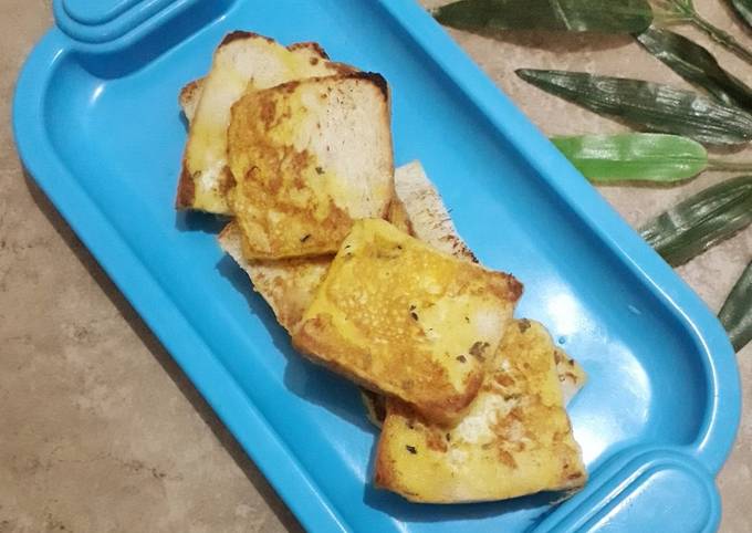 Cara Gampang Membuat French toast(roti bakar telor ala Perancis) Anti Gagal