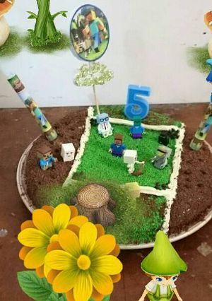 Una foto de Torta de minecraf