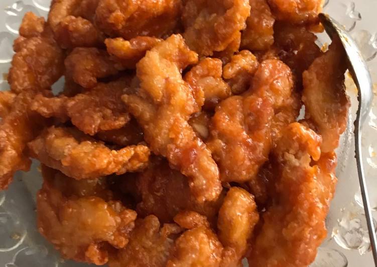 Resep Ayam goreng saus madu - honey chicken ganjooongg 😆 yang Bisa Manjain Lidah