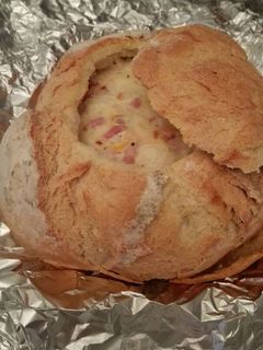 Una foto de Bollo de pan relleno