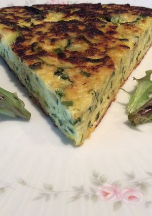 A picture of Spanish Zucchini Tortilla.
