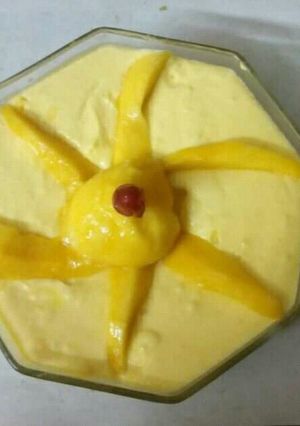 लेमन मैंगो माऊसेस (Lemon mango mousse recipe in hindi) रेसिपी मुख्य फोटो