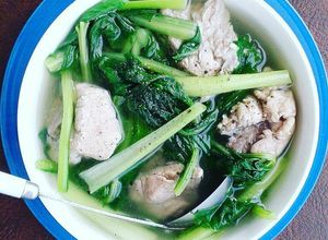 Hình của món Canh xương heo cải ngọt.