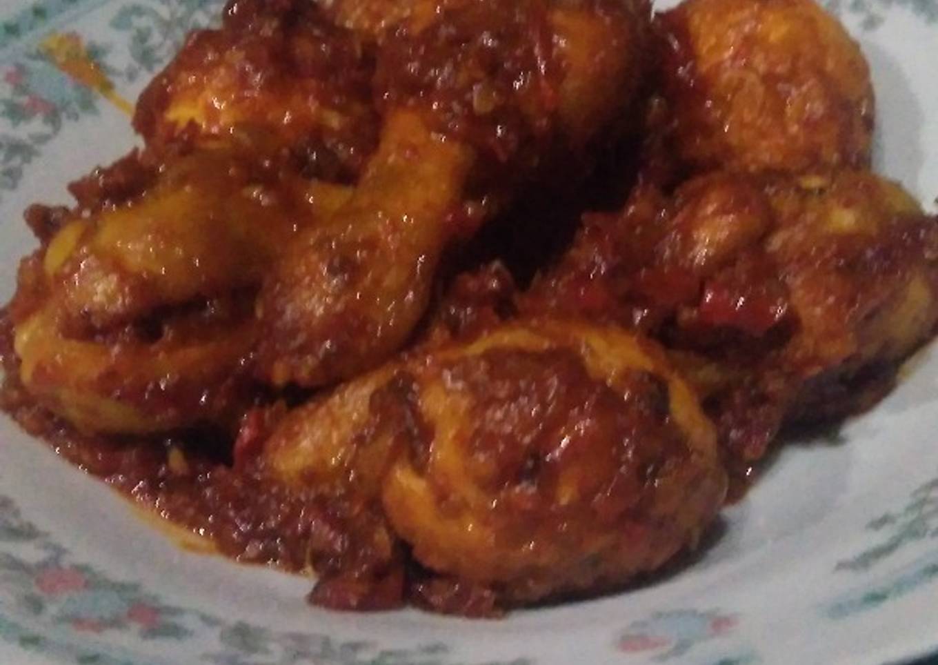 Ayam balado simple