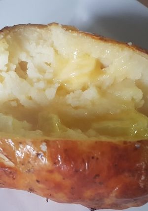 A picture of Crispy baked Jacket Potato.