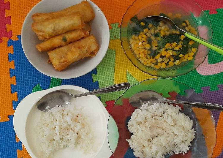 MPASI 12M+ Martabak Telor Tahu, Sayur Bayam Jagung