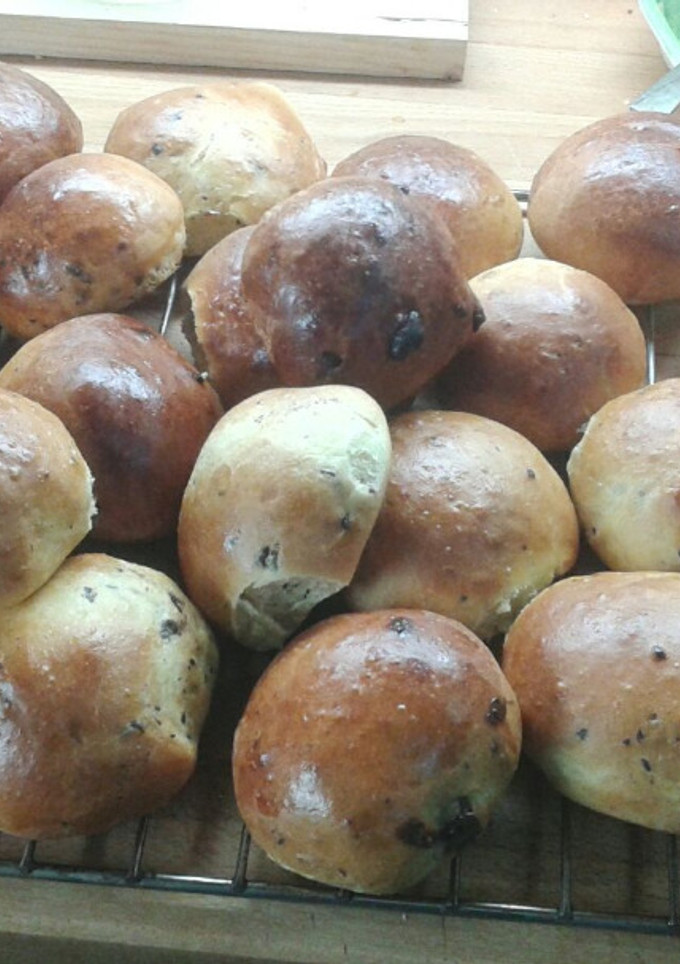 Una foto de Bollitos de leche y  chips de chocolate. Apto para personas con diabetes