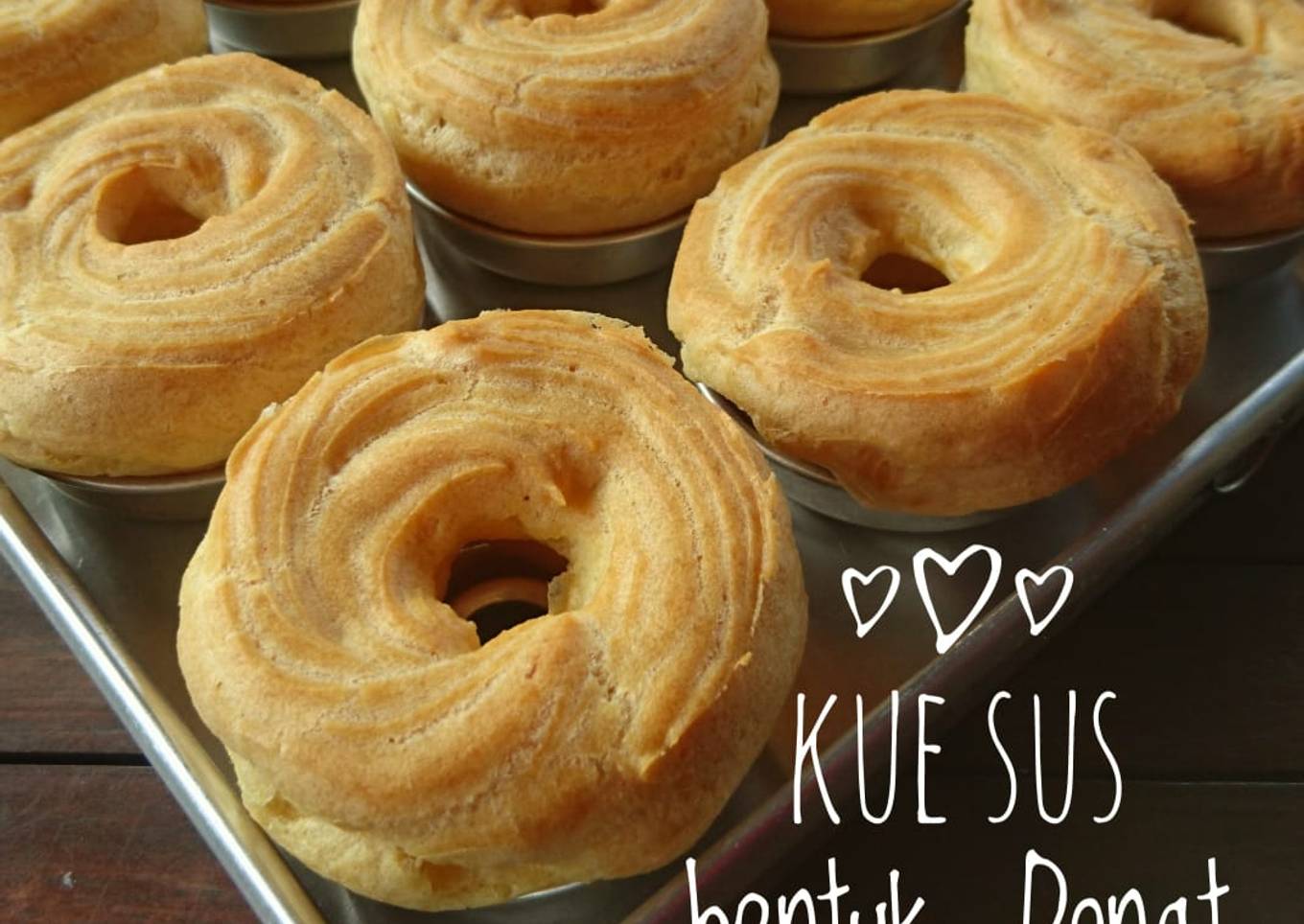 Kue Sus Bentuk Donat Tanpa Mixer