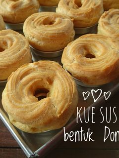 Foto resep Kue Sus Bentuk Donat Tanpa Mixer