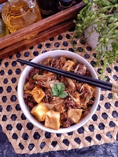 Foto resep Tumis Tahu Enoki Daging Cincang