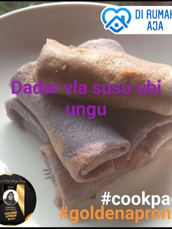 Langkah Mudah untuk Membuat Resep Dadar vla susu ubi ungu yang Sempurna Anti Ribet, Bisa Manjain Lidah