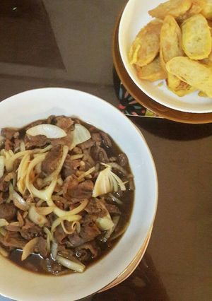 Foto resep Beef teriyaki (Ala hokahoka bentho)