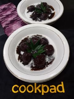 Foto resep Bubur candil ubi ungu