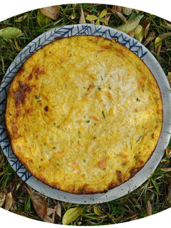 Une photo de Cheesecake à la carottes & truite fumée